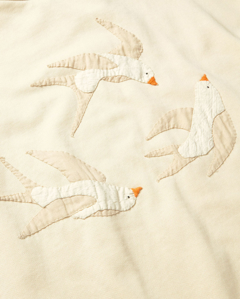 Sudadera bordada a mano bird Jodie sostenible silueta - 3