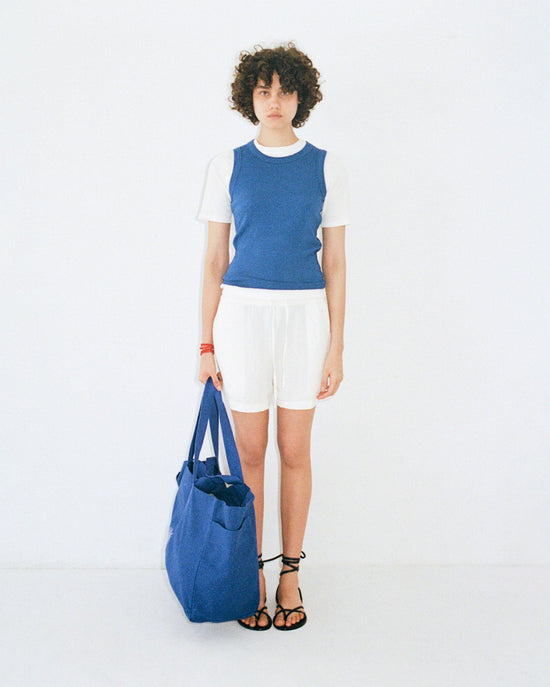 Big blue tote bag Mon
