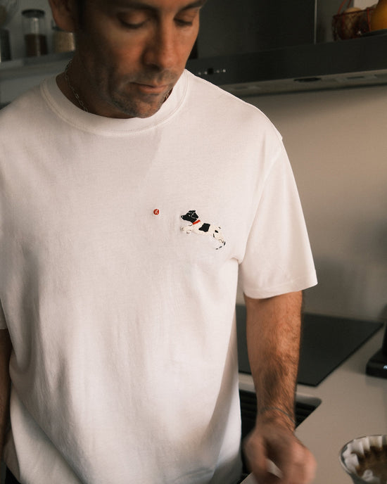 White MU t-shirt Men Aaron