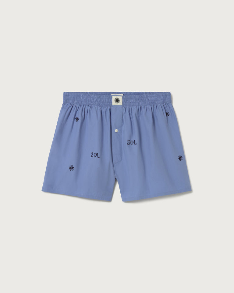 Boxer azul solsol sostenible - silueta