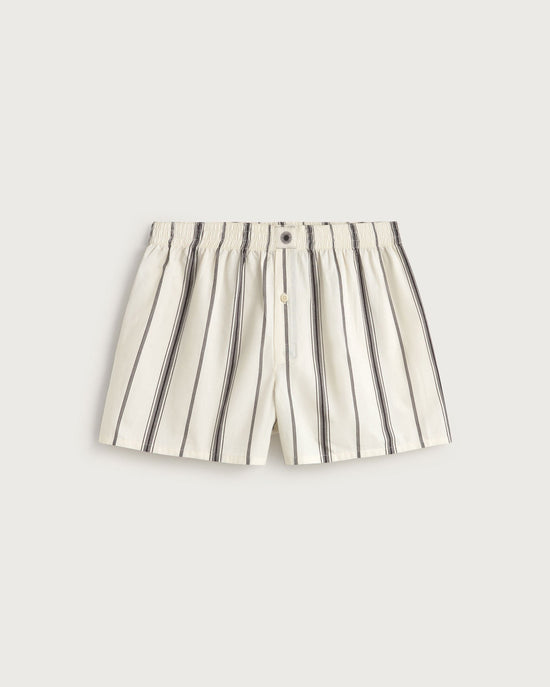 Boxers blancos rayas negras sostenible silueta - 1
