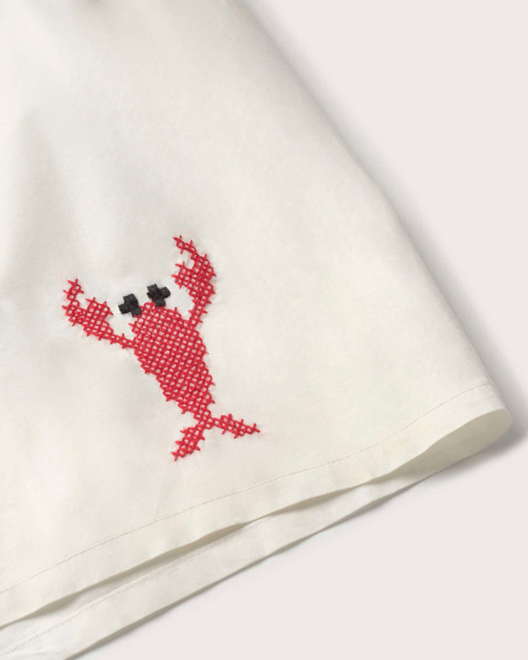 Boxer popelin bordado lobster sostenible silueta - 2