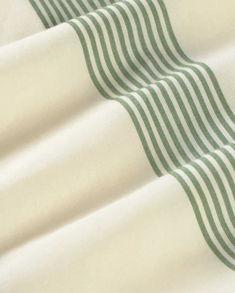 Boxer popelin rayas verde sostenible silueta - 2