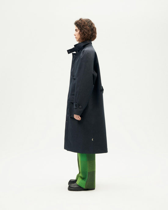 Chaqueta navy oscuro Riley unisex sostenible-2