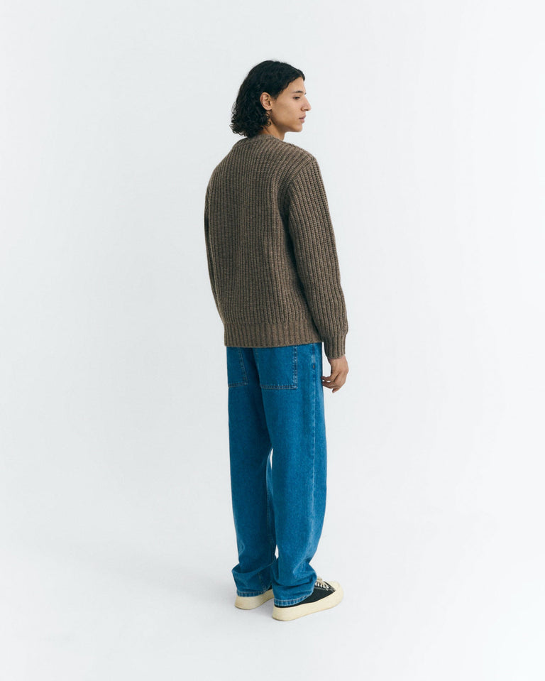 Jersey lana marrón Santos sostenible - 4