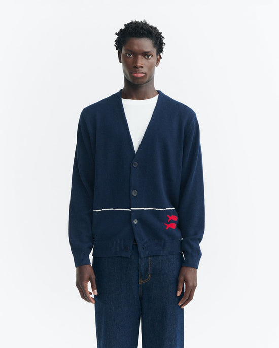 Cardigan punto algodón orgánico pescadors Creed sostenible - 2