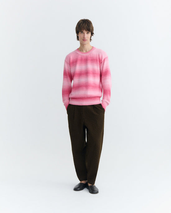 Jersey oversize rosa rayas Cosmo sostenible hombre - 2