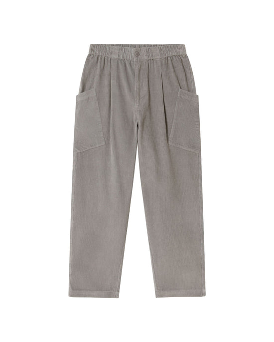 Pantalón gris pana Max sostenible - silueta 3