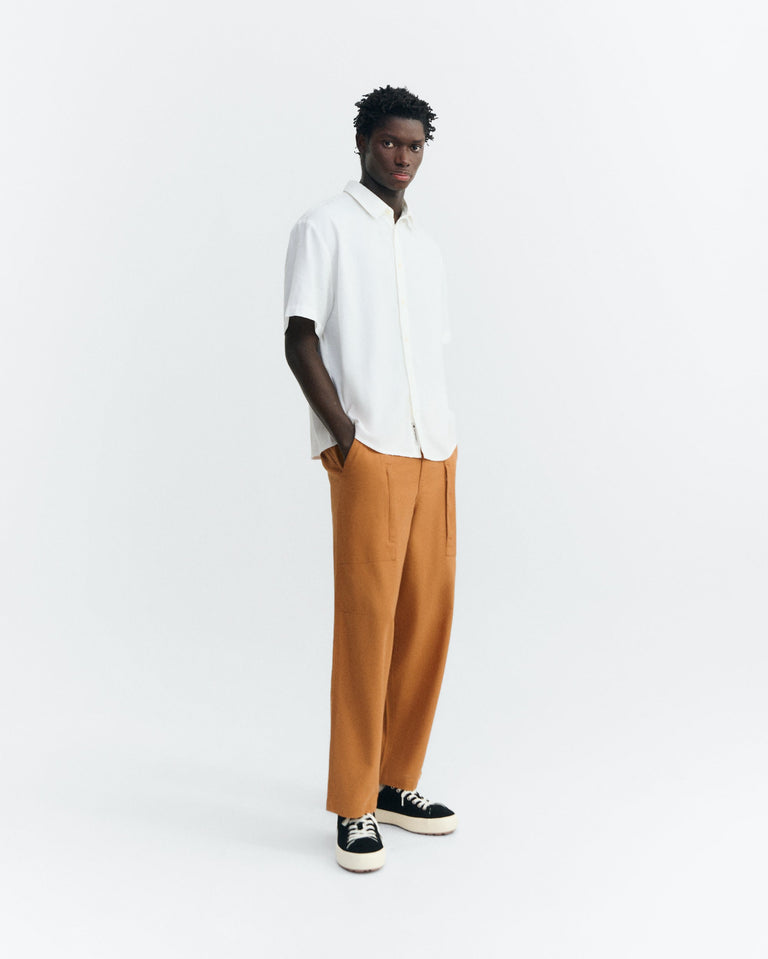 Pantalón ancho naranja Archie sostenible - 2