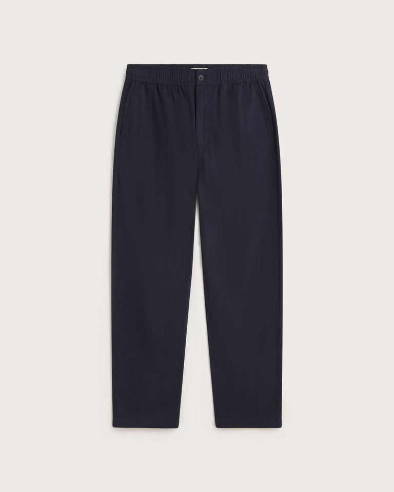 Pantalón recto navy Travel light sostenible silueta - 1
