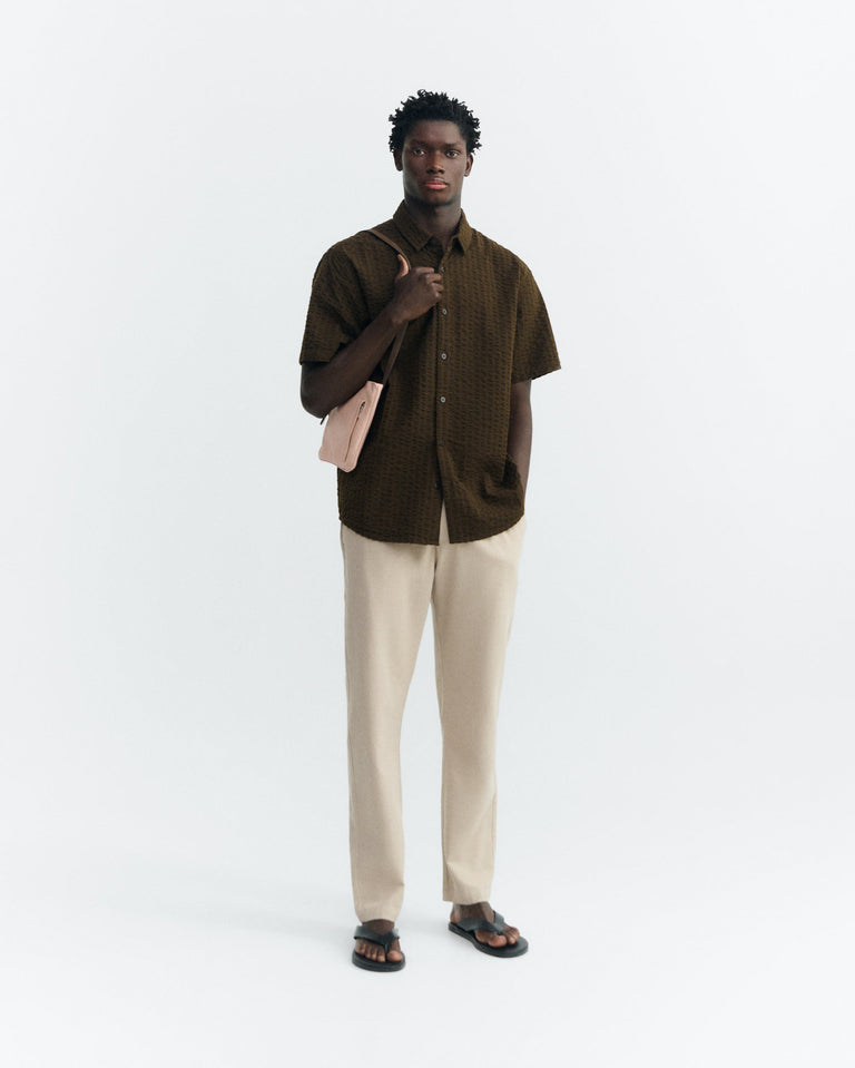 Pantalón recto beige Travel light sostenible - 1