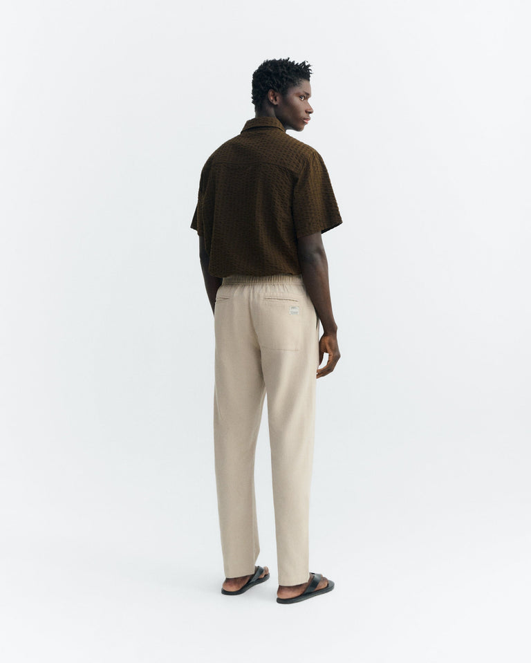 Pantalón recto beige Travel light sostenible - 3