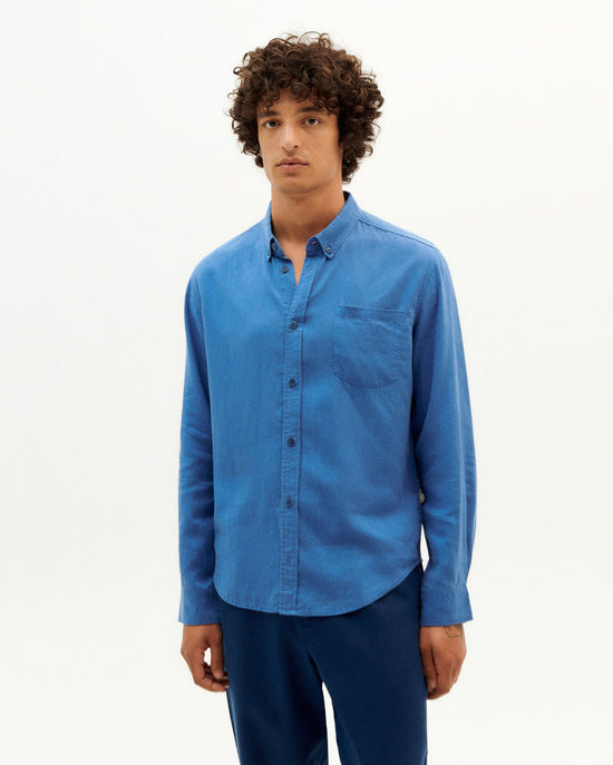 Camisa azul Hemp Ant-1