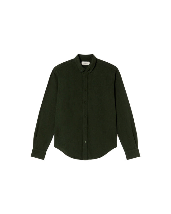 Camisa verde micro cuadros Ant sostenible - silueta 1