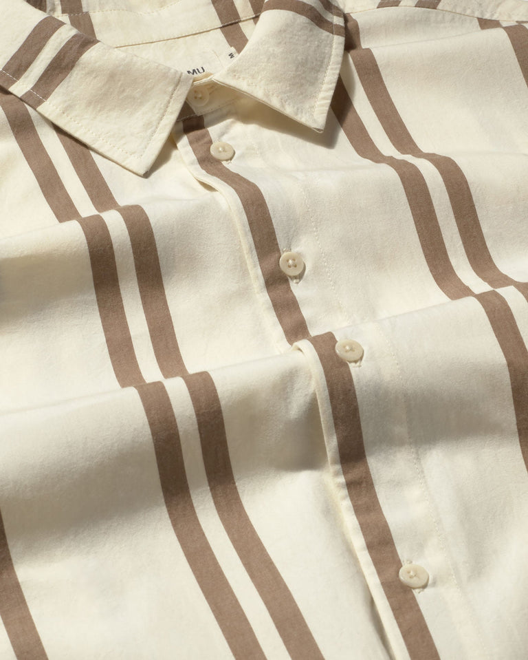 Camisa rayas marrón Jim sostenible-silueta-3