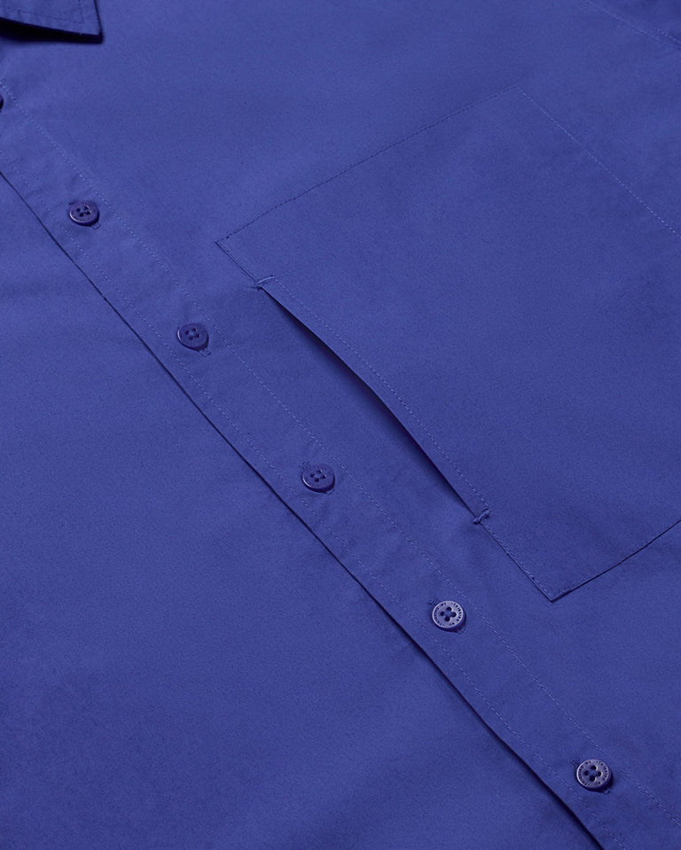 Camisa azul Kurt sostenible - silueta 1