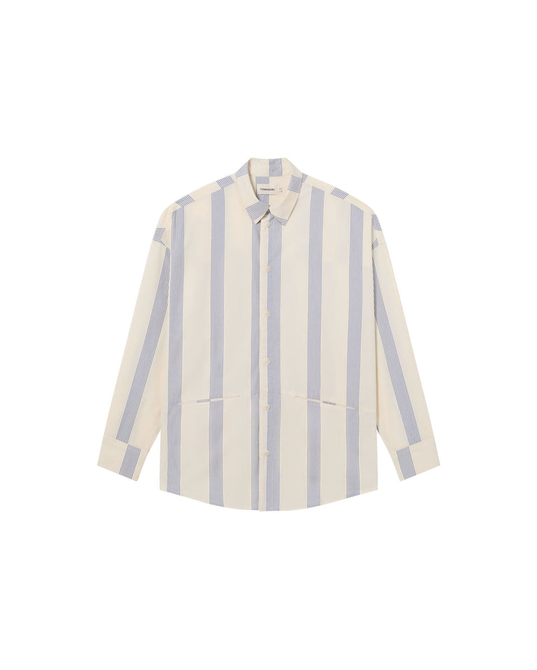 Camisa rayas azules Jim sostenible- silueta 1