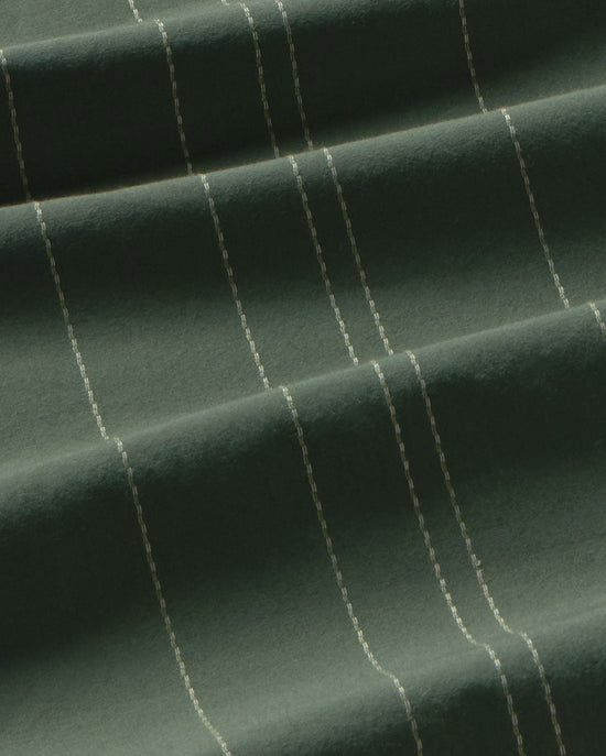 Camisa verde bordada rayas Jimmy sostenible silueta - 2