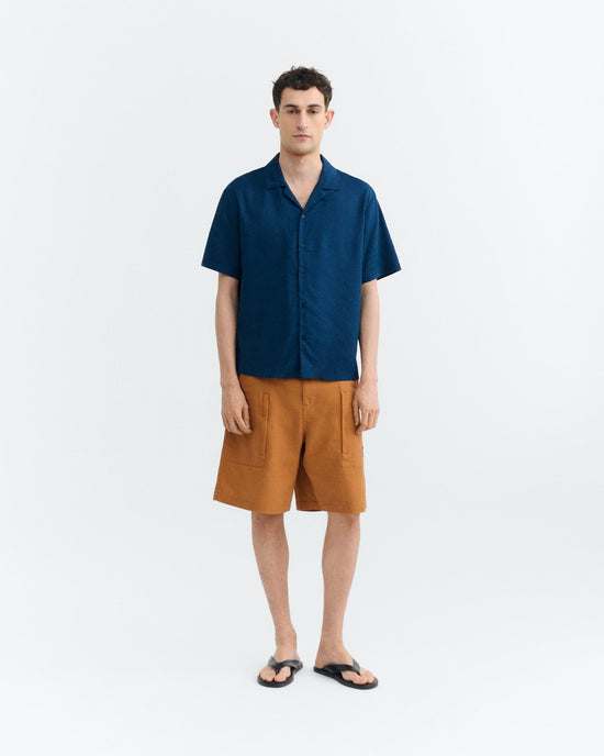Camisa navy hemp Junior sostenible - 1