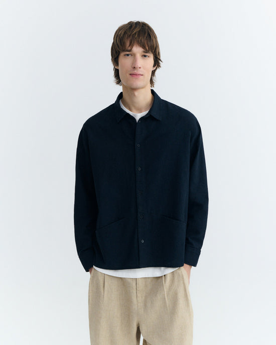 Camisa navy Jim sostenible - 2