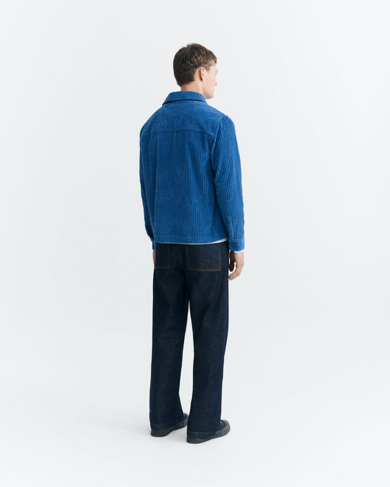 Chaqueta pana azul Gabin sostenible - 4
