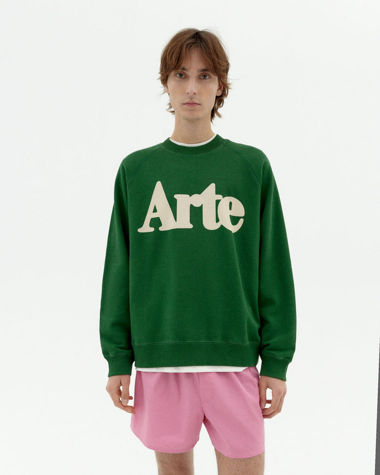 Sudadera verde arte Pepe sostenible-1