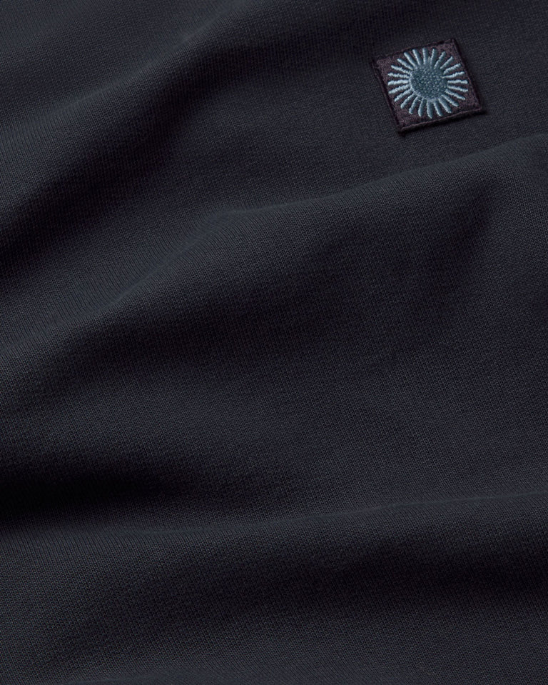 Sudadera navy sol espalda azul Leon sostenible silueta - 4