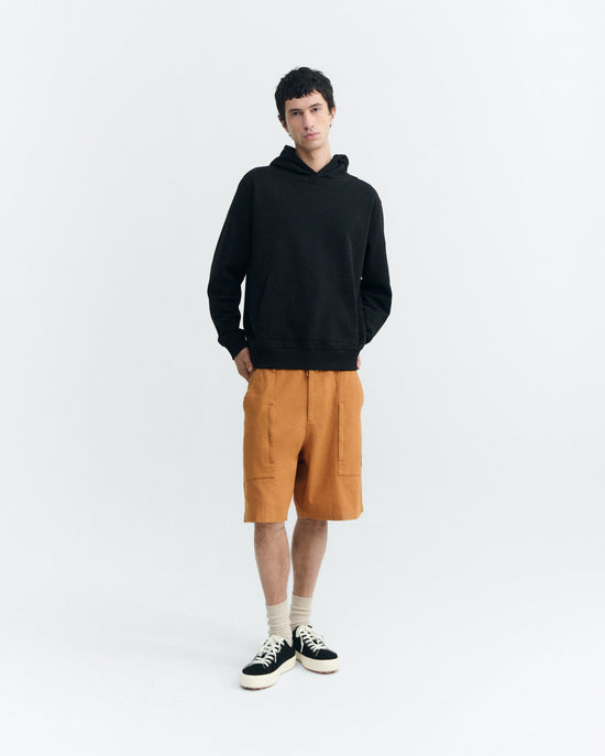 Sudadera negra patched sol espalda Simon sostenible - 1