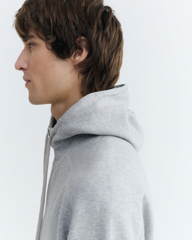 Sudadera gris sol verde espalda Garfu sostenible - 5