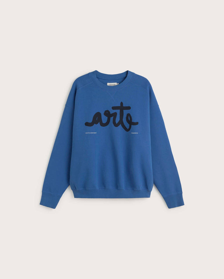 Sudadera oversize arte Jadewon sostenible silueta - 1