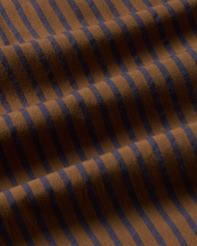 Bermuda marrón rayas Henry sostenible - silueta 2