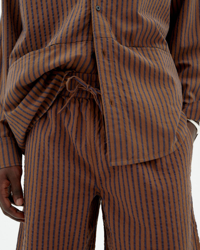 Bermuda marrón rayas Henry sostenible-3