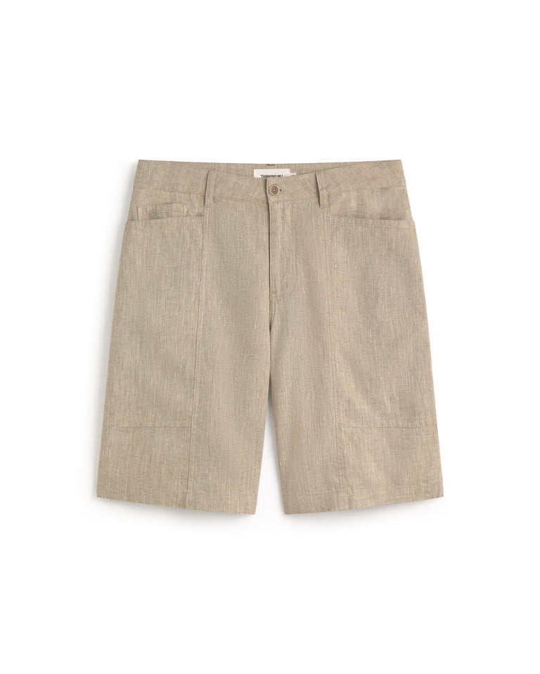 Bermuda cruda hemp Andres sostenible silueta - 1
