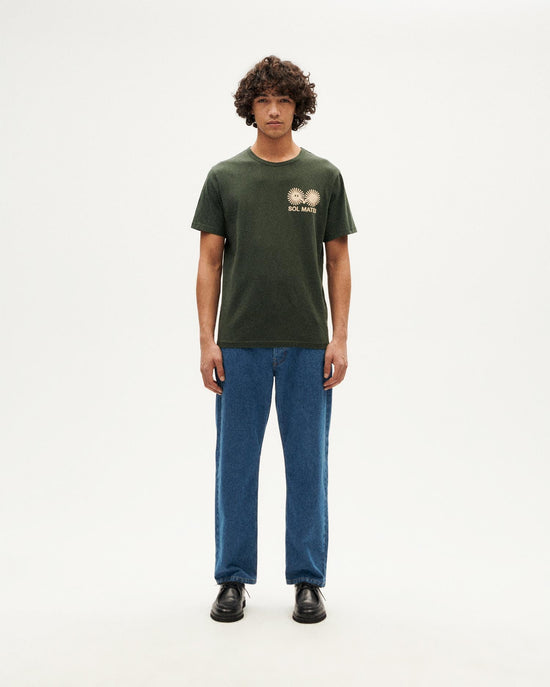 Camiseta verde Sol mates sostenible -1