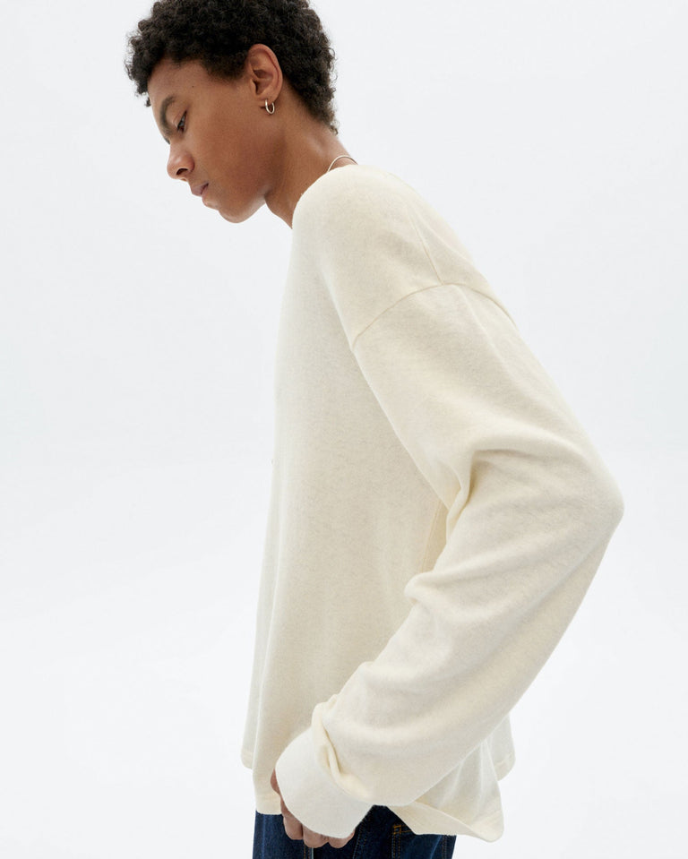 Camiseta gruesa blanca hemp Doug sostenible - 3