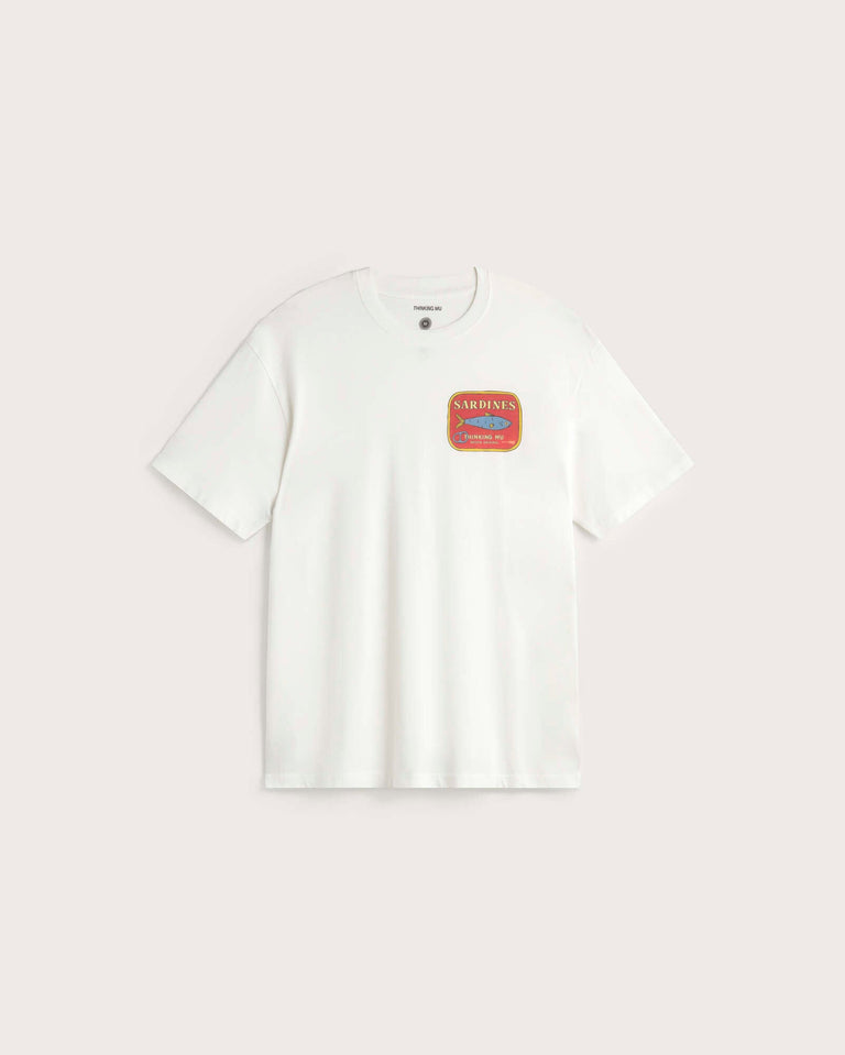Camiseta sardines Aaron sostenible silueta - 1