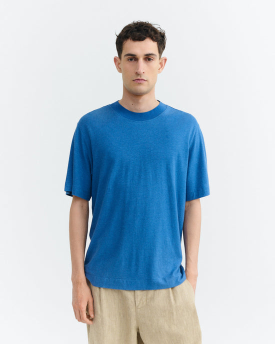 Camiseta azul hemp Roy sostenible - 2