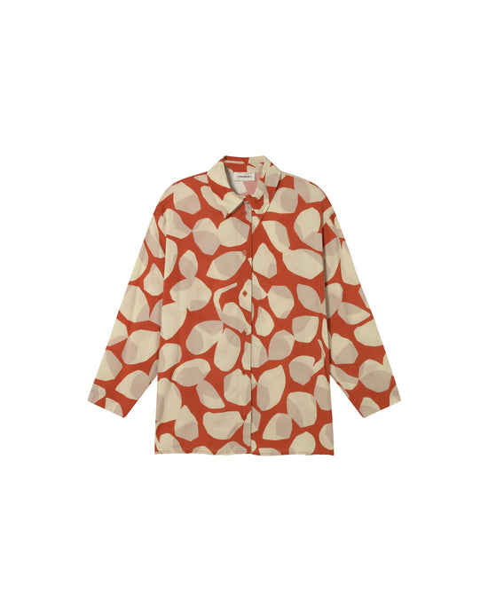 Blusa multicolor leaf light Ava sostenible - silueta 1