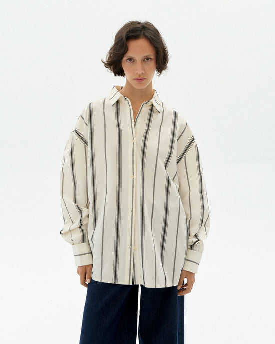 Blusa rayas negras Juana sostenible - 1