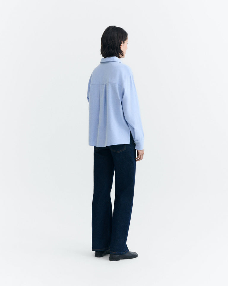 Camisa azul claro Manuela sostenible - 4