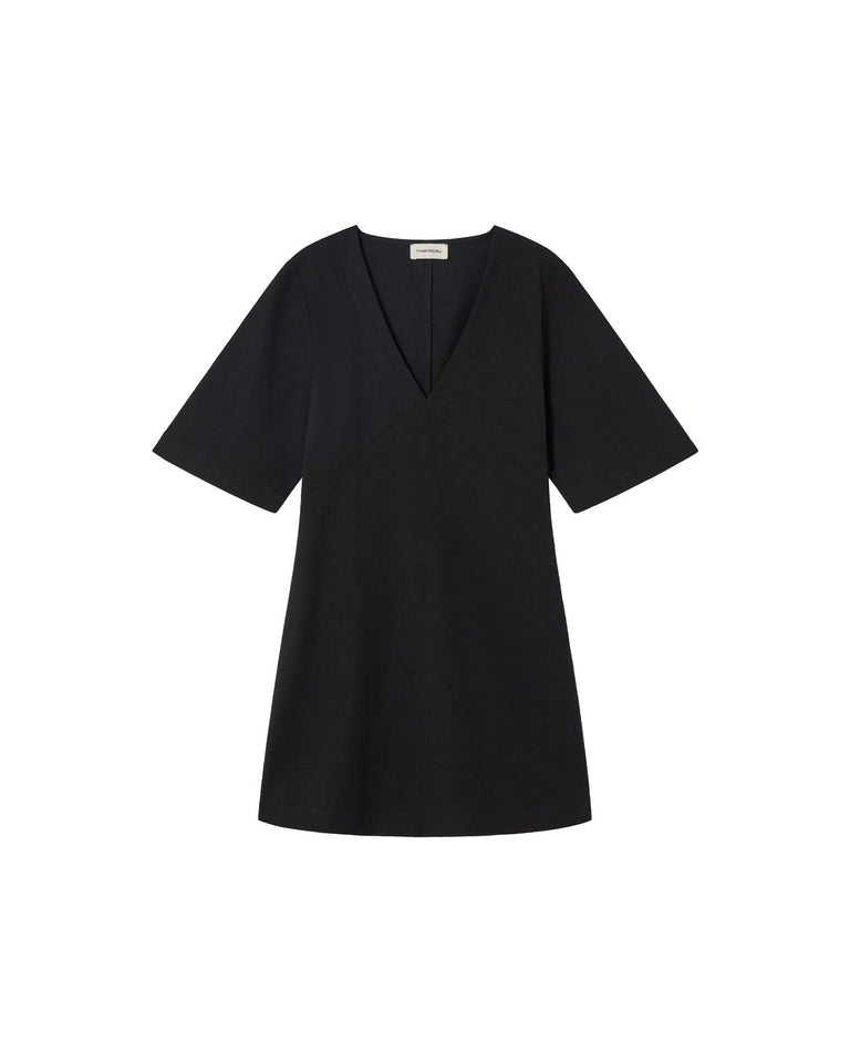 Vestido negro Kim sostenible-silueta-1