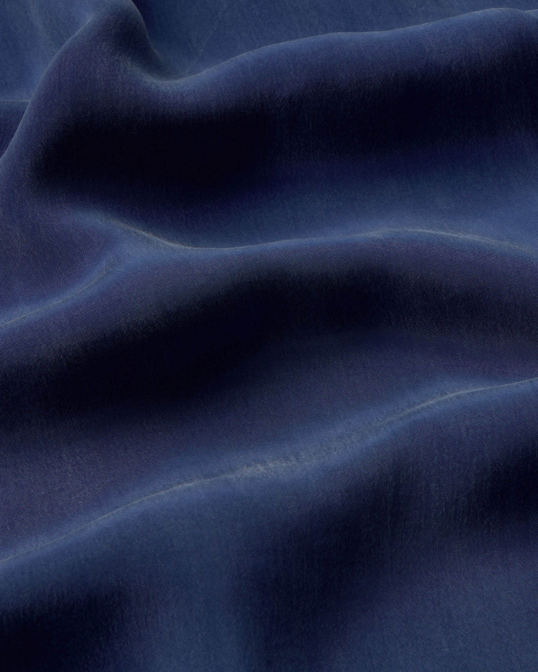 Vestido azul cupro Kin sostenible-silueta-2