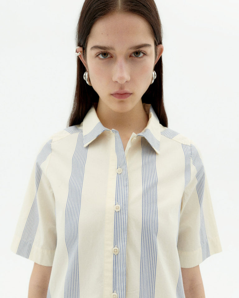 Vestido rayas azules Gianna sostenible-4