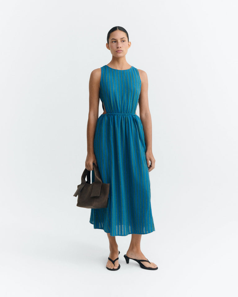Vestido midi rayas windsor Kin sostenible - 1