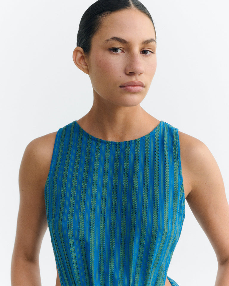 Vestido midi rayas windsor Kin sostenible - 4