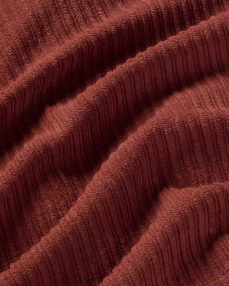 Chaqueta pana roja Delia sostenible silueta - 2