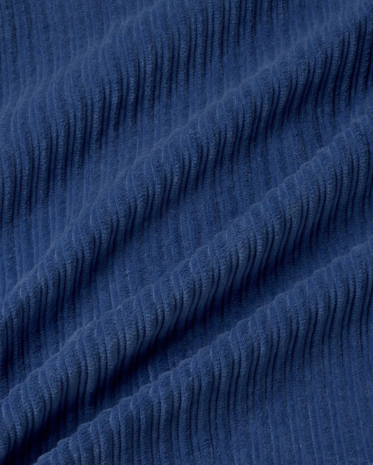 Chaqueta pana azul Delia sostenible silueta - 3