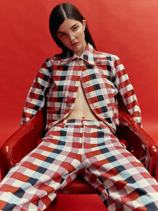 Astrid cheshire plaid jacket