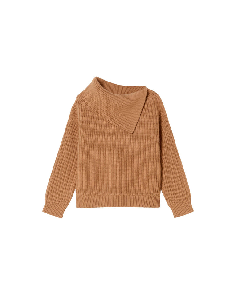 Jersey beige lana Sua sostenible - silueta 1