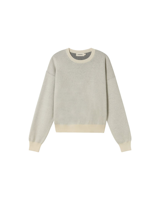 Jersey crudo lana merino flowers Philis sostenible - silueta 1